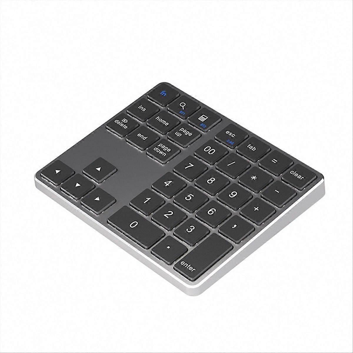 Dual Bluetooth Numeric Keypad 2.4Ghz Wireless Keyboard K35 Digital Keyboard 300mAh Rechargeable Nump