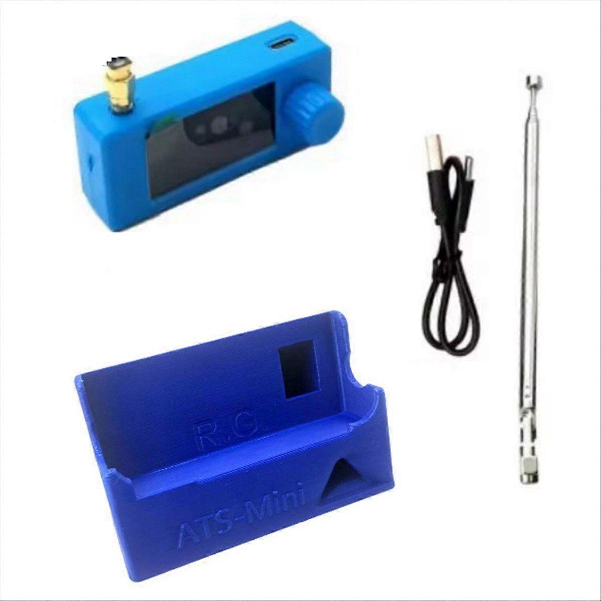 SI4732 Mini Radio LSB USB AM FM Radio Receiver 1.9 Inch Display Radio Shortwave Radio with Telescopic Antenna 3D Stand