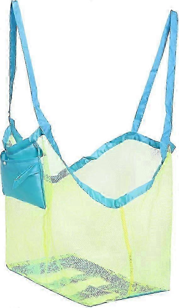 Foldable Mesh Beach Bag for Toy Storage, Shells, Clothes and Towels