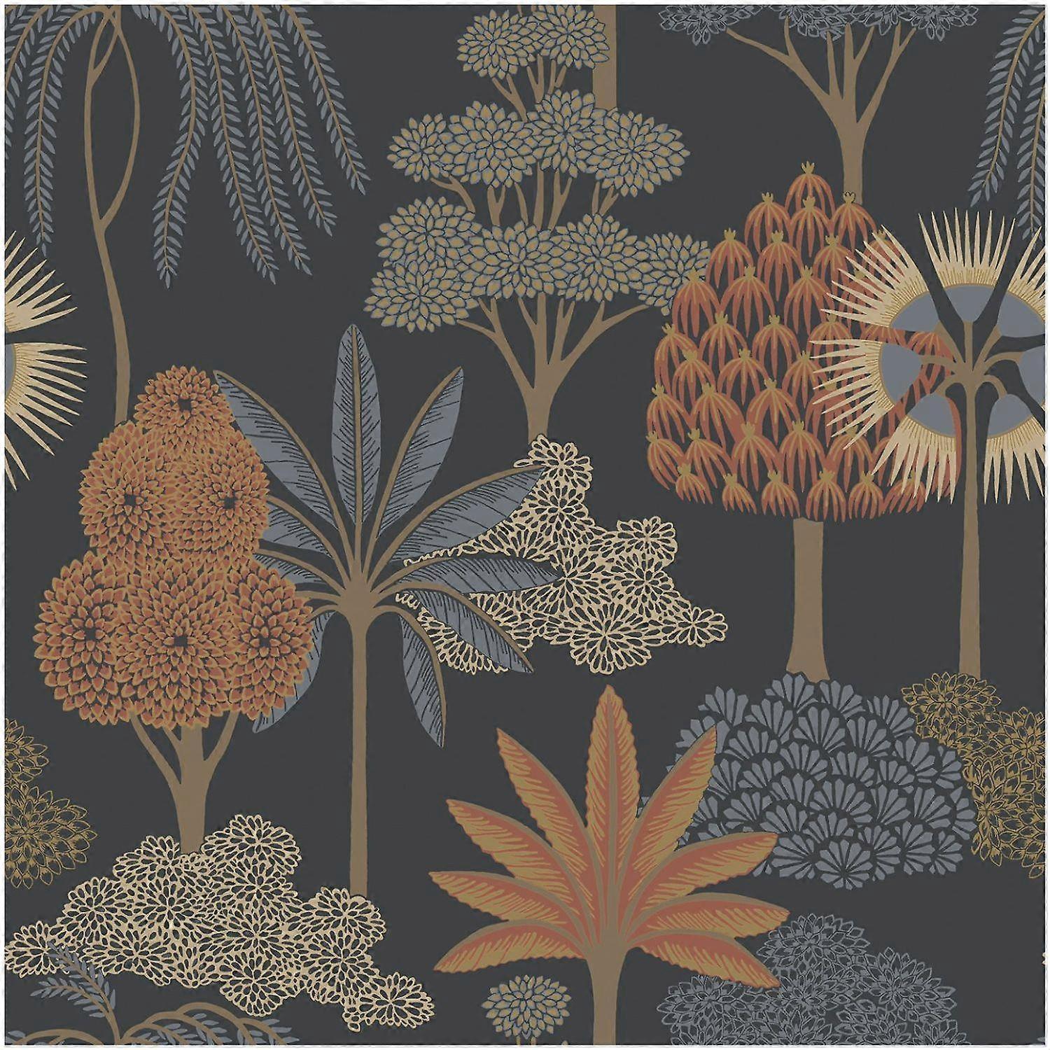 Belgravia Akiko Blue Wallpaper