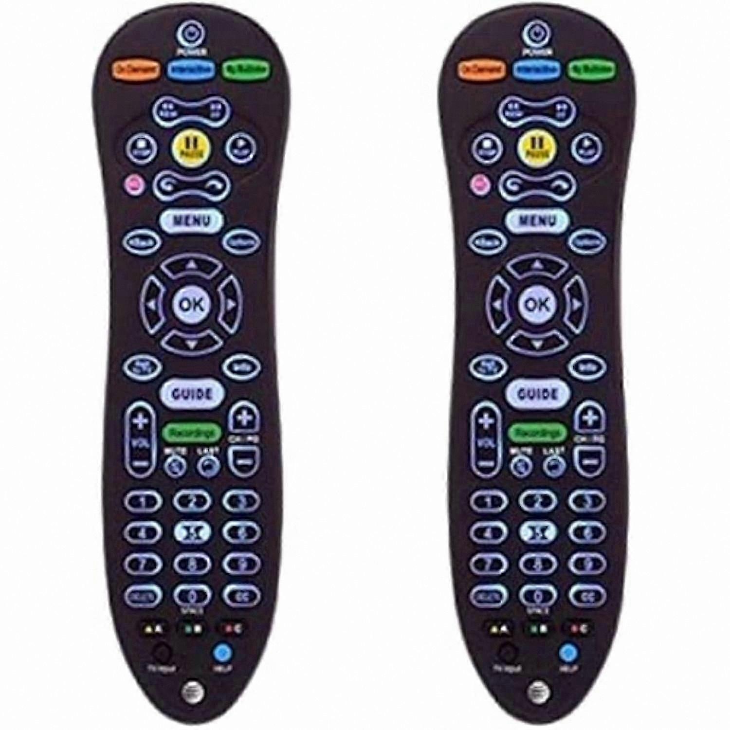 2-Pack Remote Control for U-Verse Receiver, Universal TV Remote, Black
