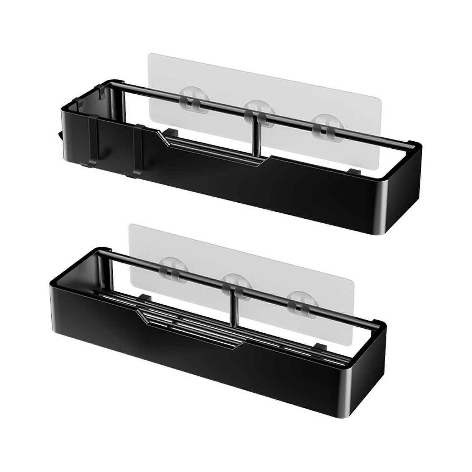 2Piece Space Saving Shower Organizer Rustproof Shower Rack Large Capacity Easy Installation Bathroom Storage Organizer Multicolor