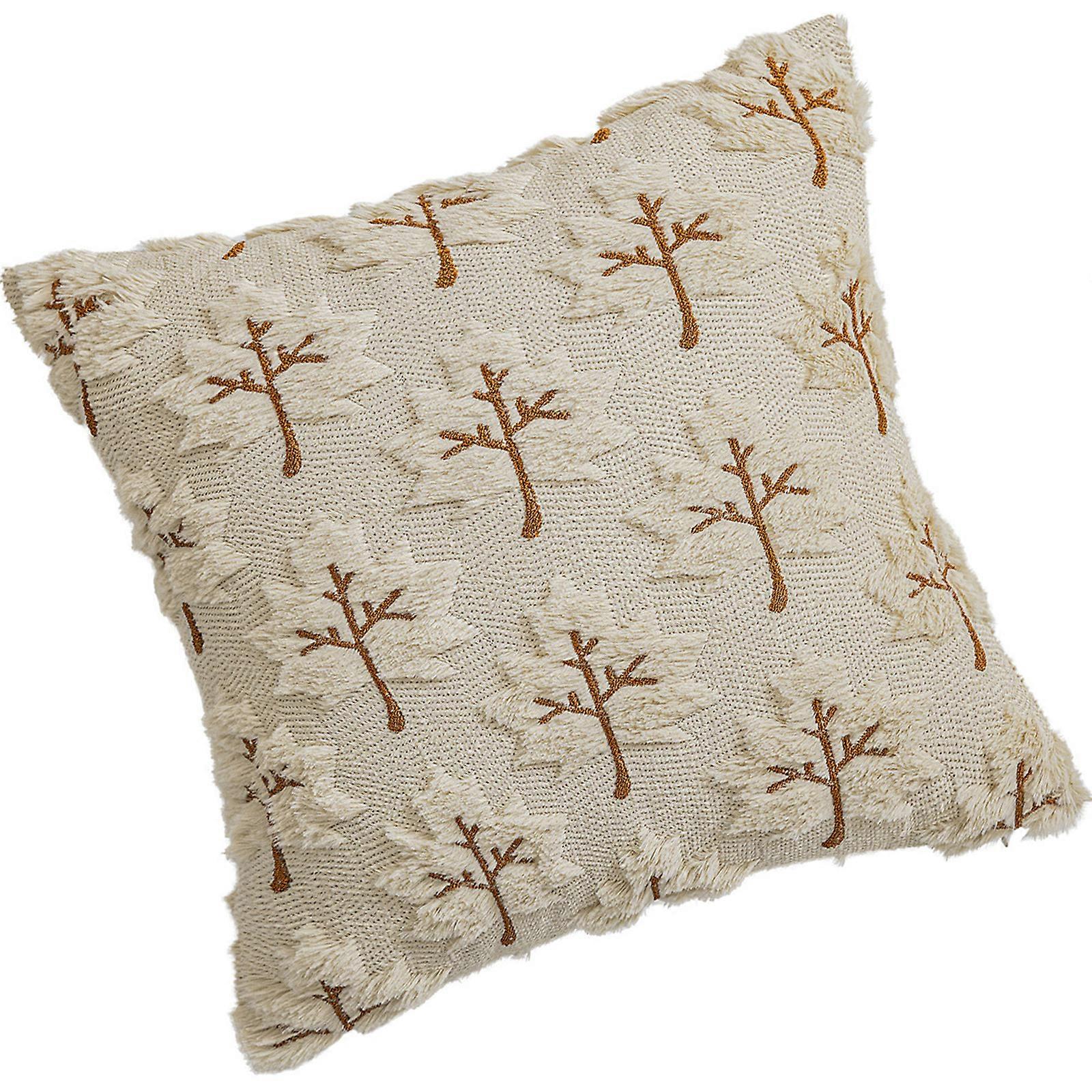 Artistic 3D Textured Leaf Pillow Case Soft Plushes Throw Pillow Cover Pillowcase For Sofa Chair Bedding Essential  50 50cm