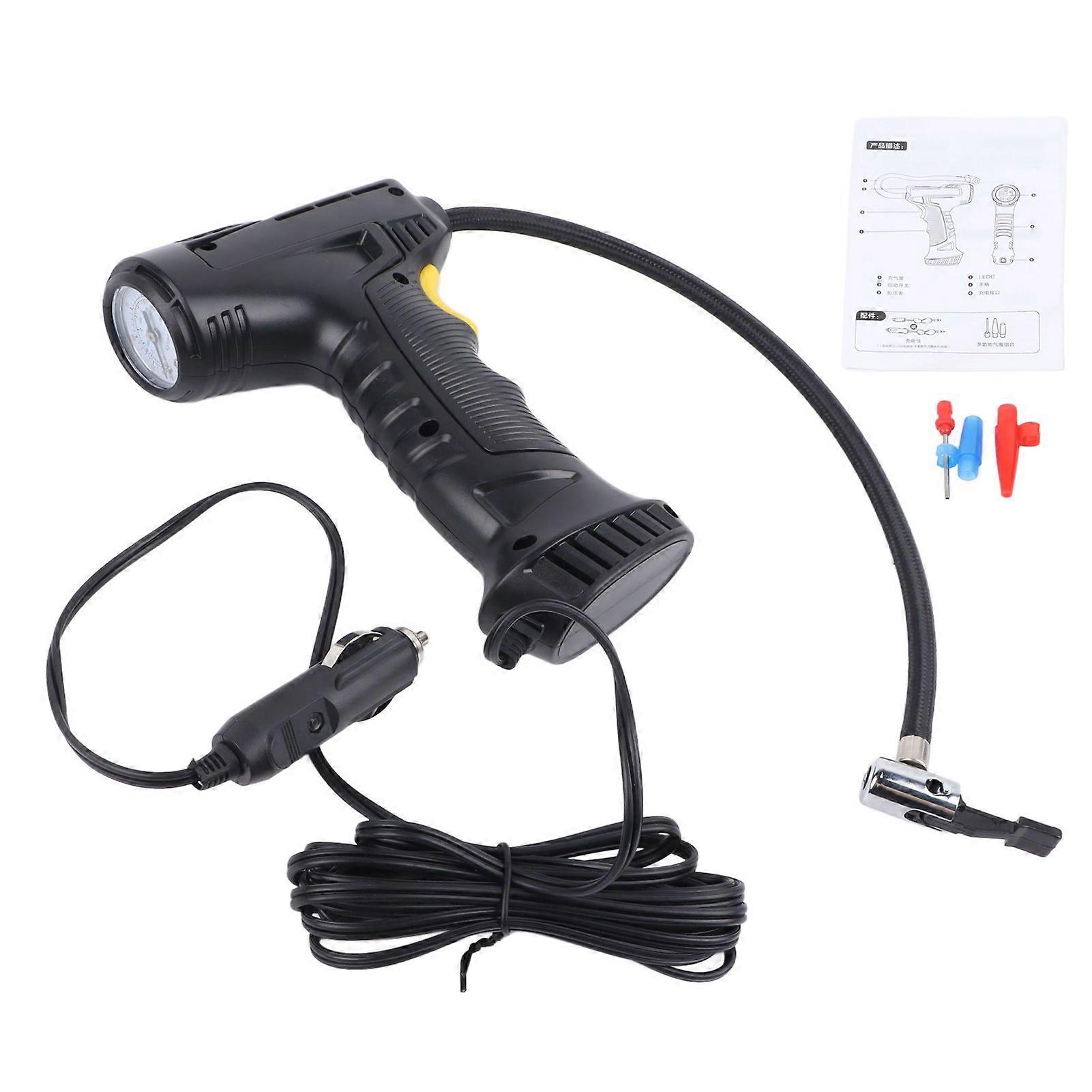 Handheld air pump for car tires with intelligent display