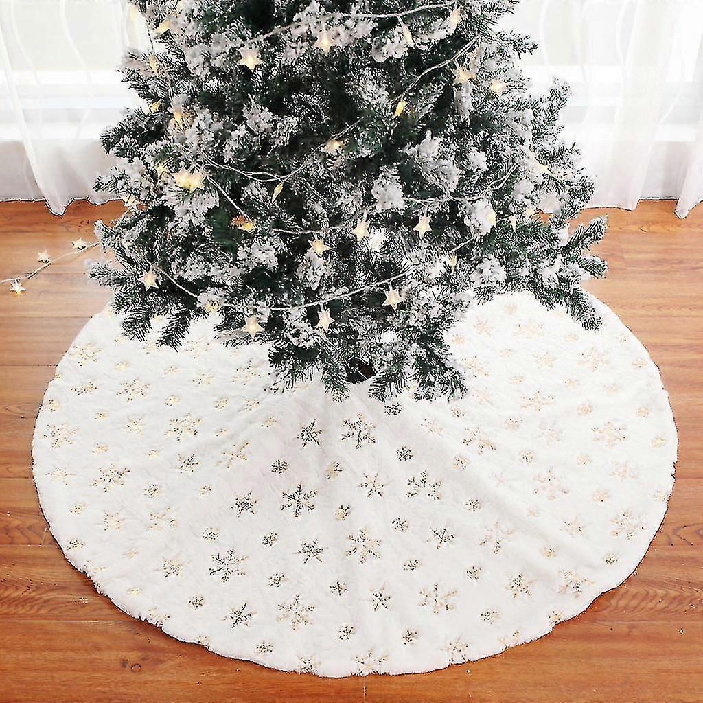 Christmas Tree Skirt Tree Foot Carpet Tree Skirt Mat Under The Tree Decorations For @BUGU