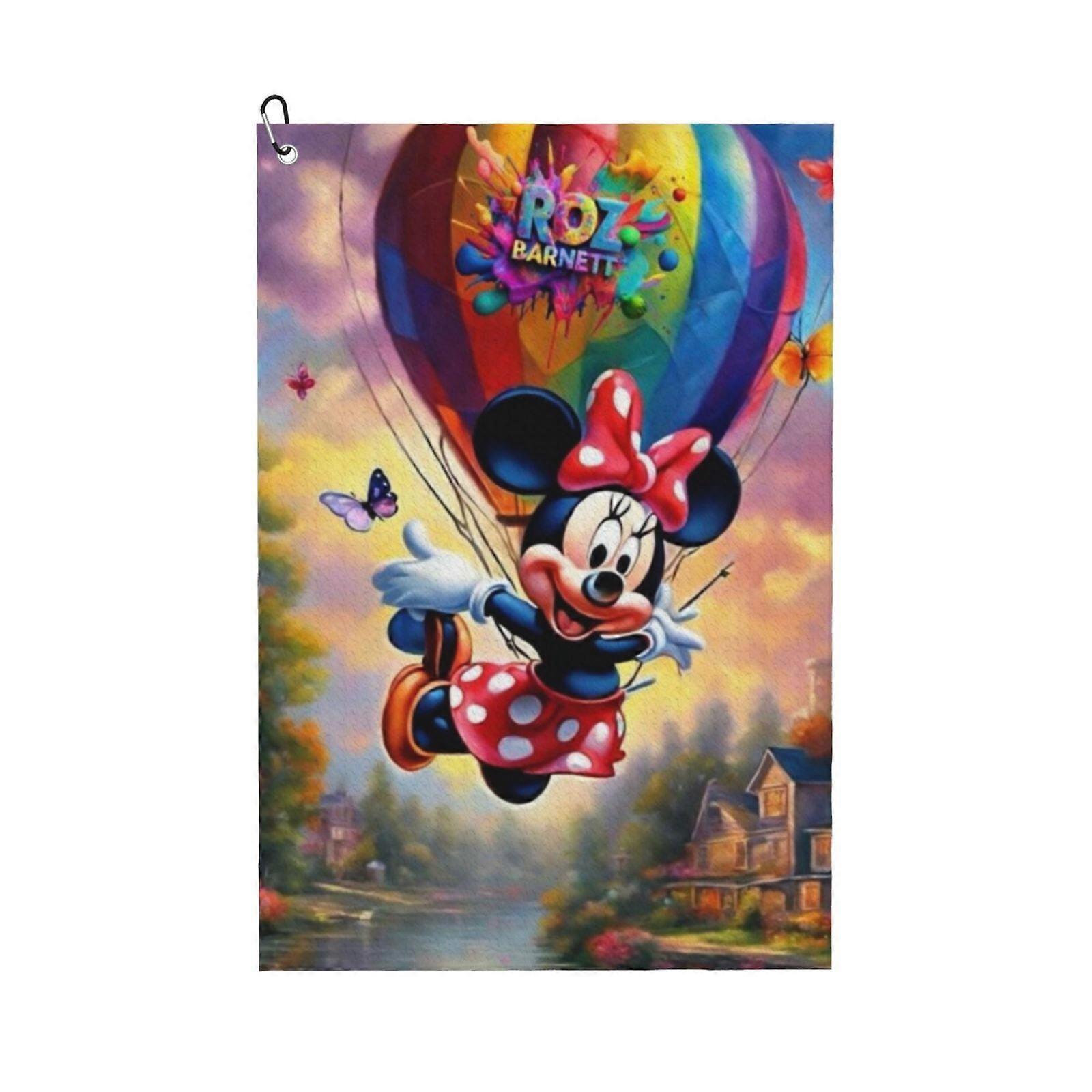 Mickey Mouse Golf Towel For Men, Microfiber Waffle Golf Towel Golf Accessories, Christmas, Birthday Gift