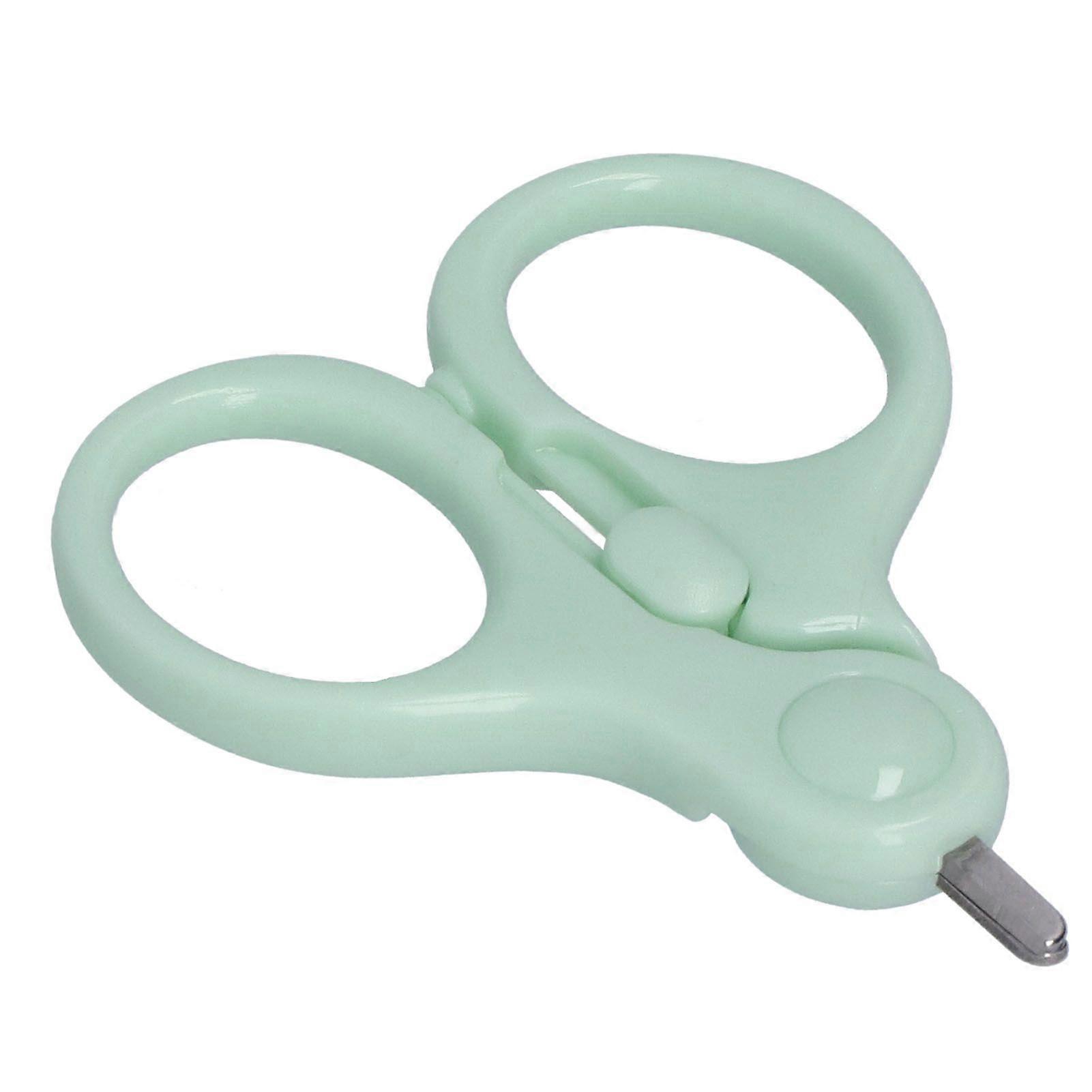 Newborn Baby Nail Scissors Durable Round Tip Scissors with Safety Buckle for InfantSH