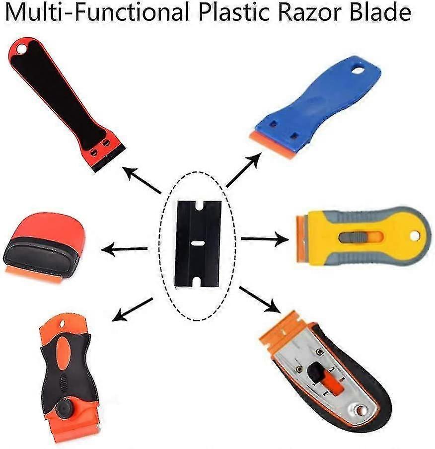 Πλαστικές λεπίδες 100 PC για ξύστρα.λεπίδες άκρες πλαστικές λεπίδες ξύστρας για