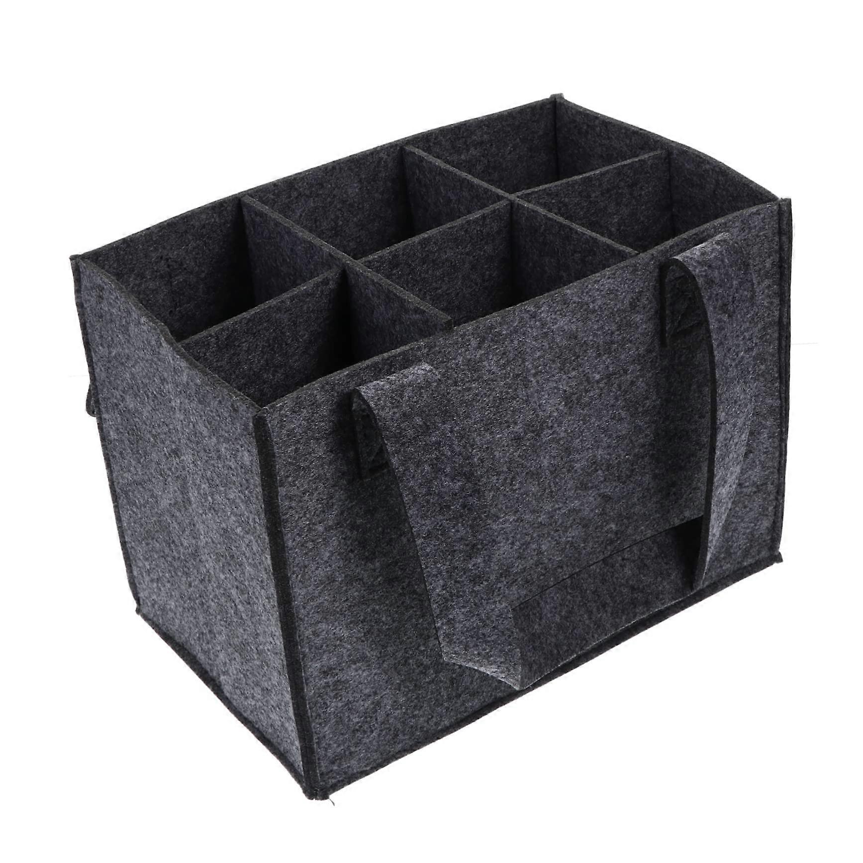 Wine Tote Bag Felt Bottle Carrier for Red Wine Portable Drinks Storage for Picnic Party