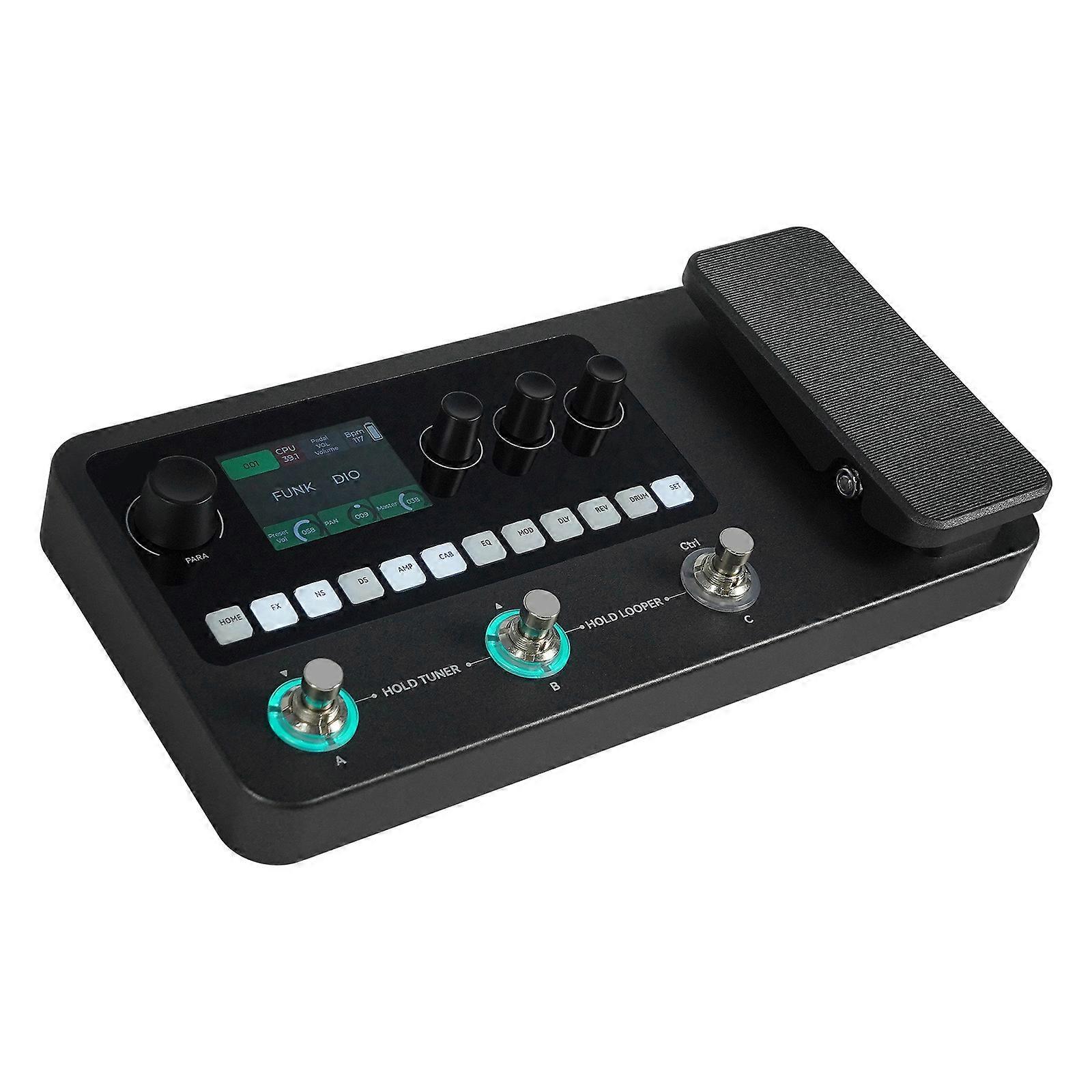 Bass Guitar Multi Effects Processor Drum Machine Integration Sound Output Compact Design Stage & Studio Essential Multicolor