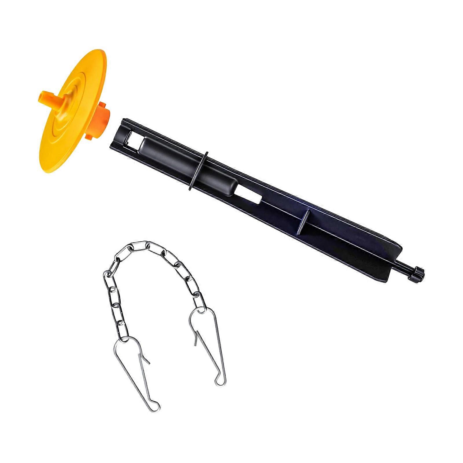 Single Flush Toilet Valves Core Components Set with Strong Plastic Cover Rail Track System GP1229656 for Bathroom Use Multicolor