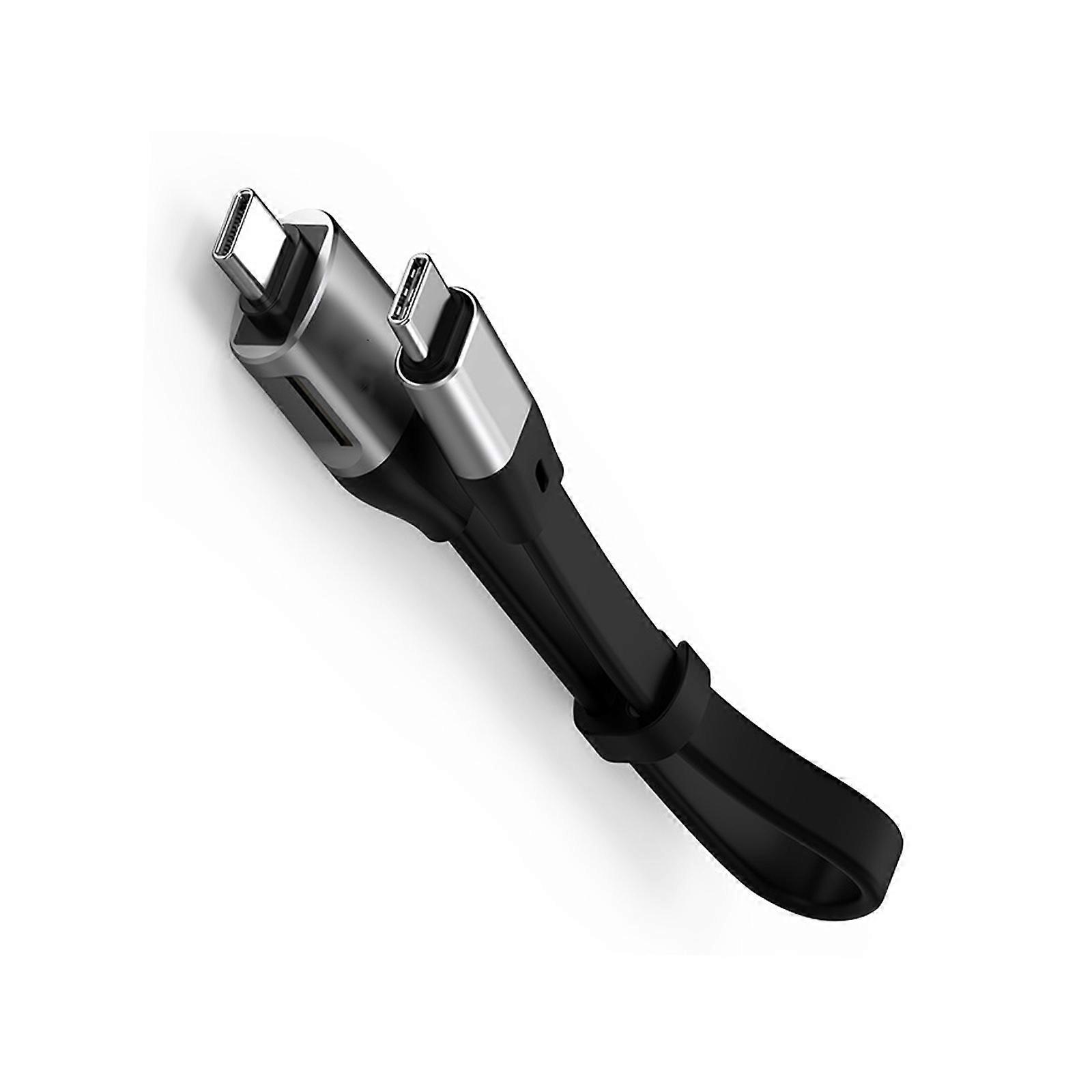 Multifunction USB C Cable 10Gbps Fast Speed Data Transfer and Simultaneous Charging For Phones Laptops Mobile Device  Silver