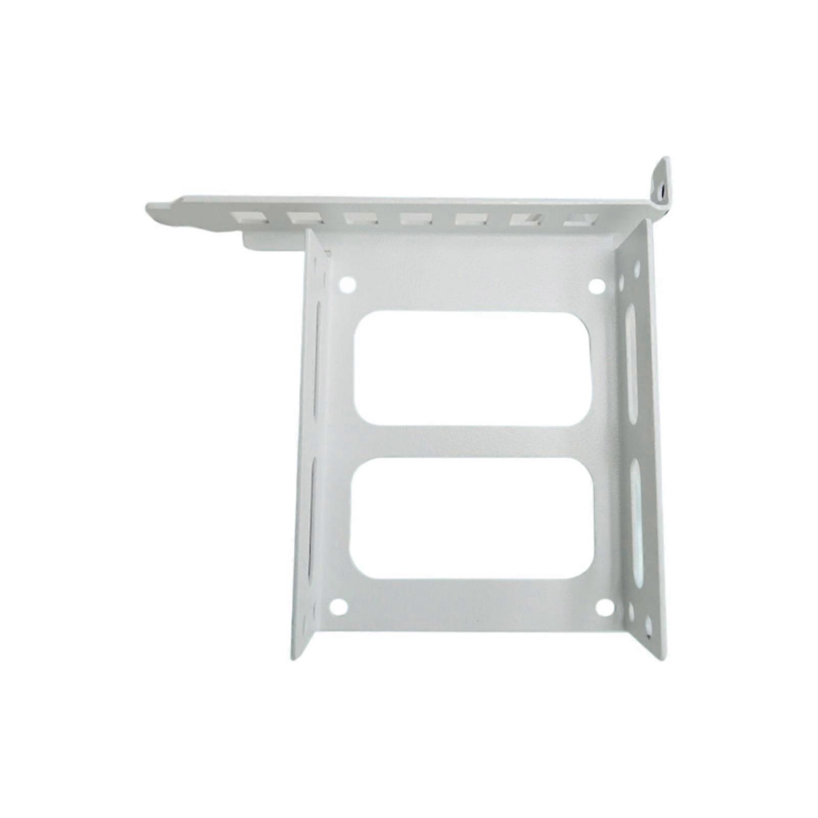 Metal Drive Holder Slip proof  for 2.5in 3.5in Drive Vertical Horizontal Mounting Bracket Enhances Stability  White