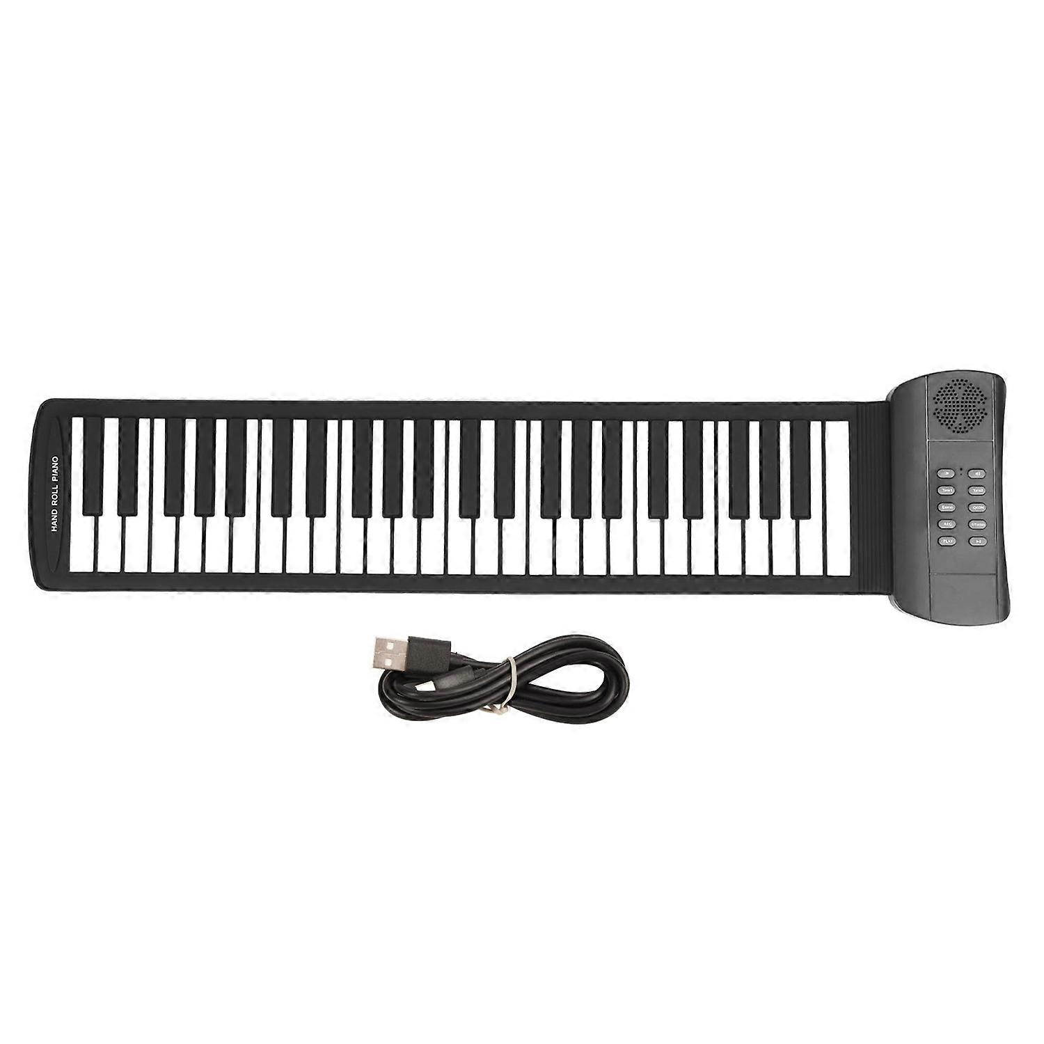 Roll Up Piano 49 Keys 4D Surround Sound USB Battery Powered Portable Keyboard Piano for Kids Beginne