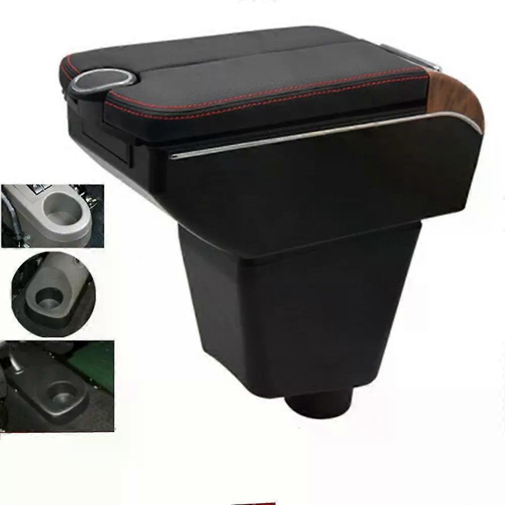 For Renault clio3 clio4 Armrest Box Double doors open 7USB interface Centre Console Storage Box Arm Rest Car accessories armrest