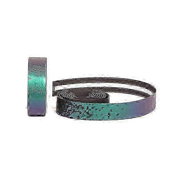 Bike Handlebar Tape for Road Bicycles - Two-Color Bar Tapes, 2 Rolls of PU Leather Surface and EVA Foam Cycling Handlebar Wraps with End Plu