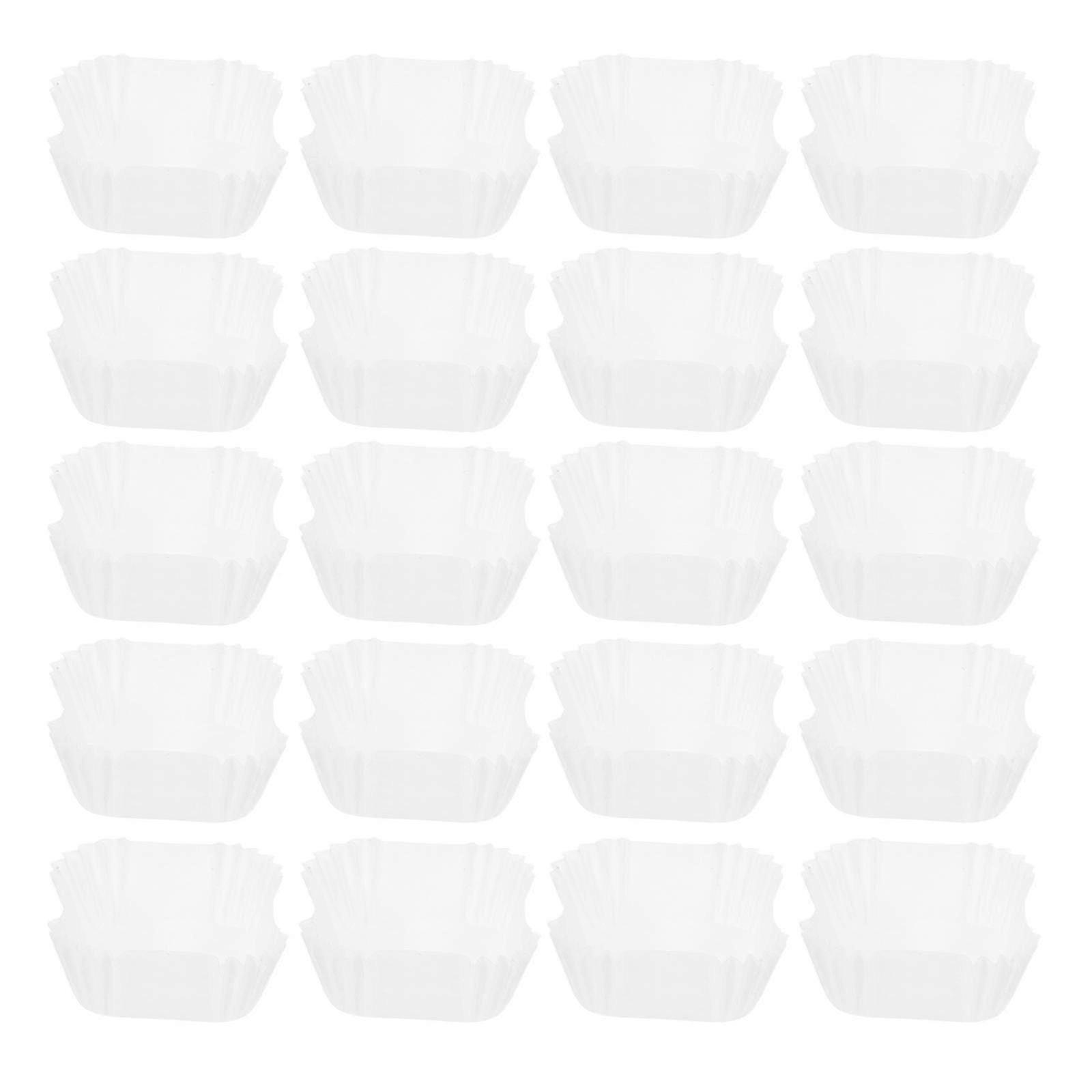 1000pcs Square Paper Liners For Muffins Cupcakes Disposable Small Muffin Cupcake Wrapper Paper Cases