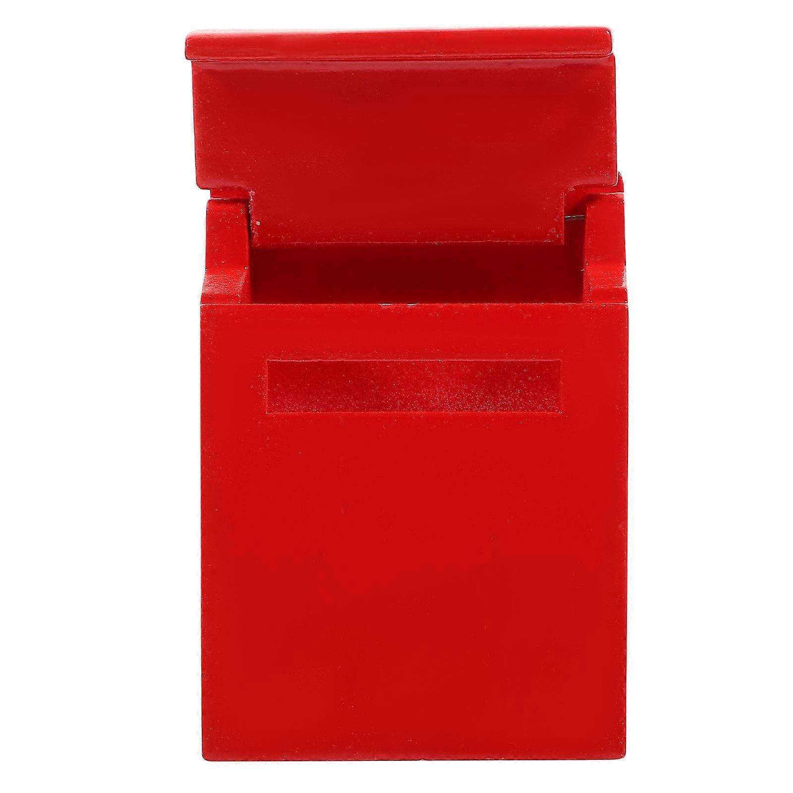 מיני תיבת דואר דגם תיבת דואר מיניאטורית פסלון תיבת דואר זעירה מעץ מיני בית עיצוב תיבת דואר