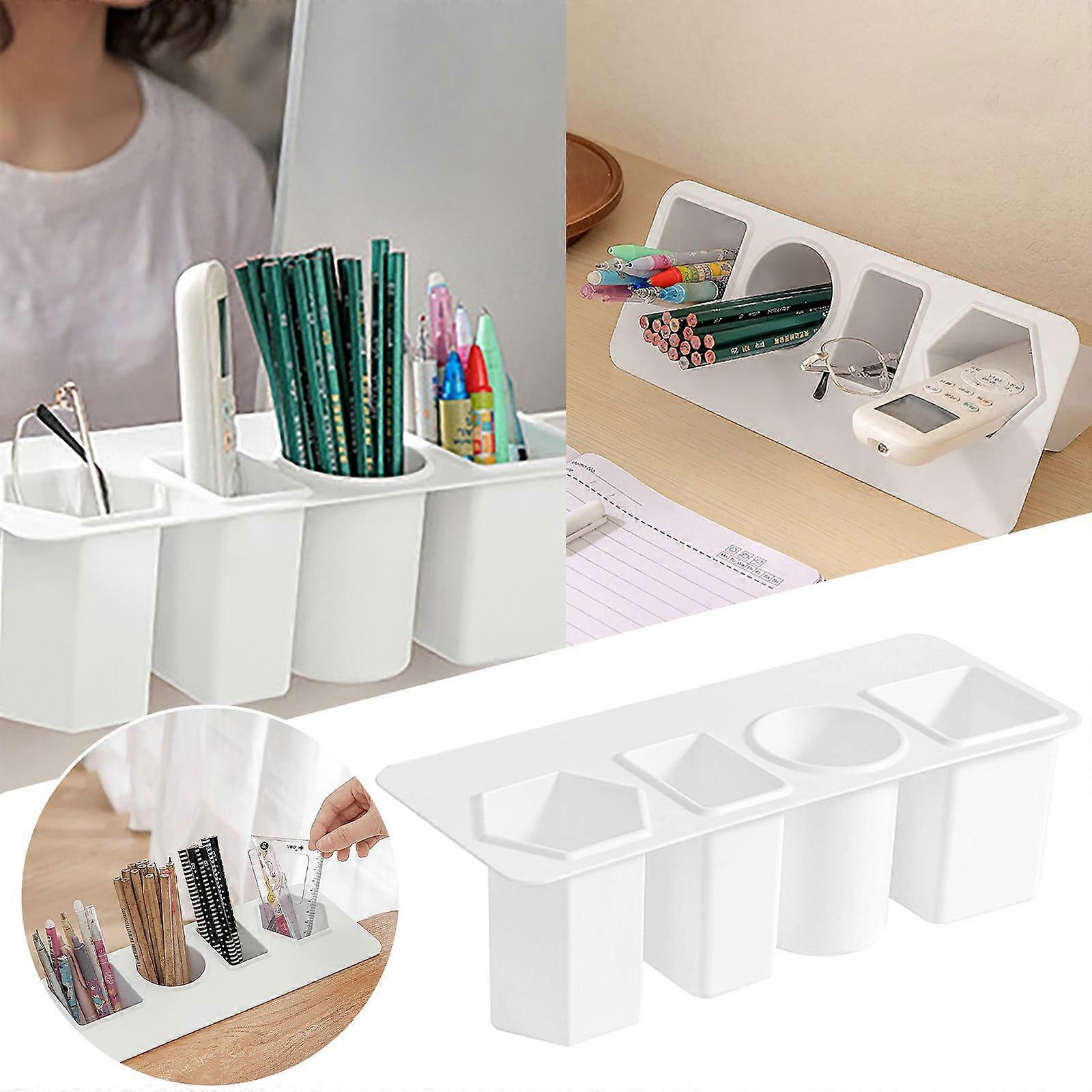 WinysinOffice Creative Pen Holder Student Dormitory Desk Side Multi Functional Stationery Storage Box