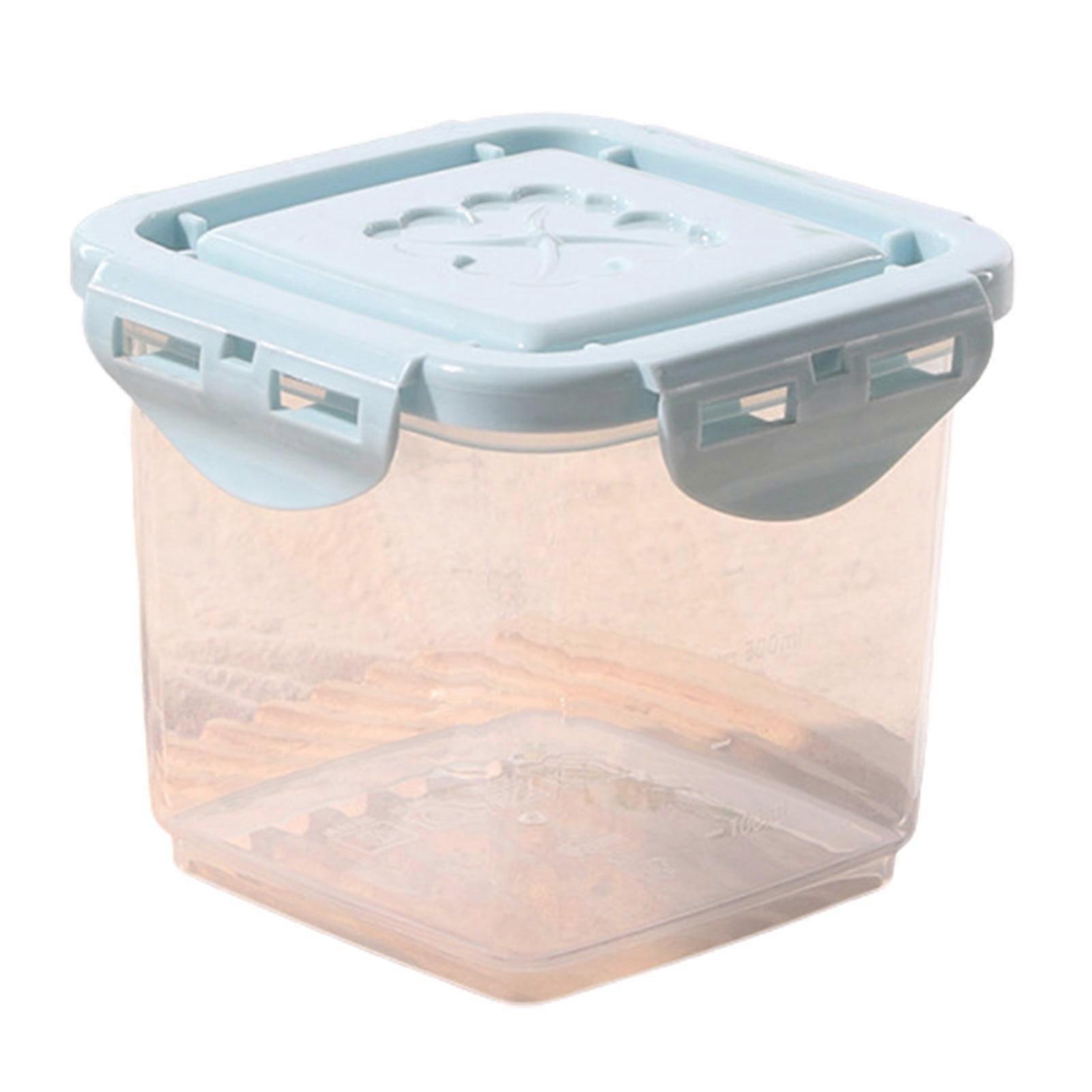 650ML Sealed Crisper - Multipurpose, Thickened, Reusable, Good Sealing, Buckle Design, Transparent Cake Box