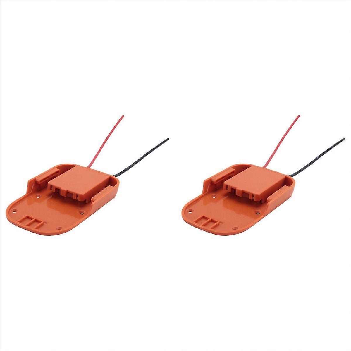 2X for Adapter for 18V Li-Ion Battery Dock Power Connector Rigid 12 Gauge Robotics