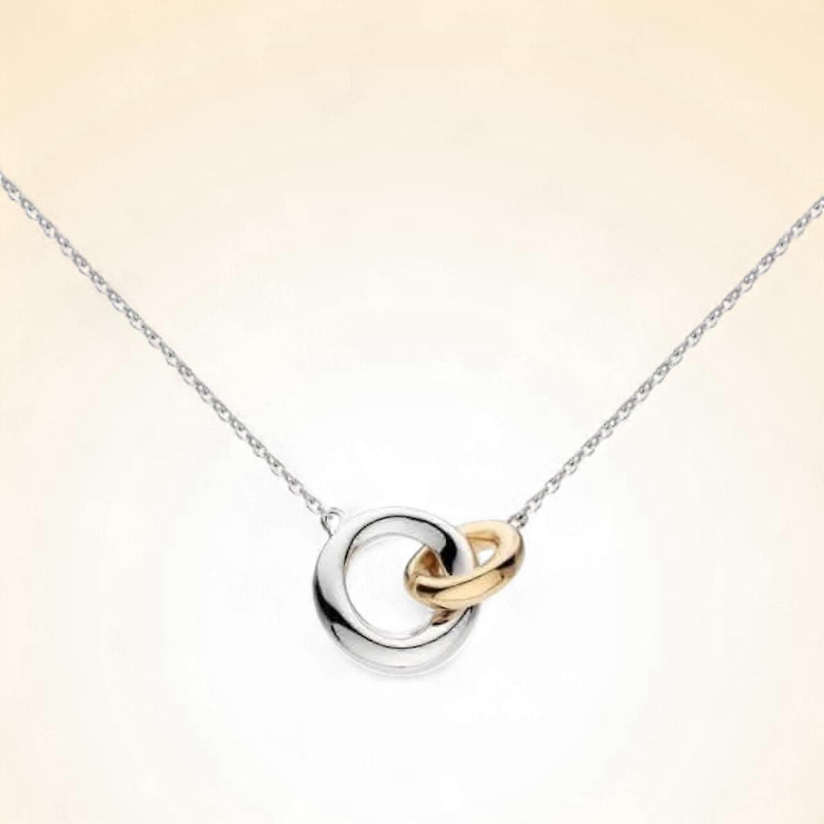 Bevel Cirque Link Golden Necklet 91885GRP