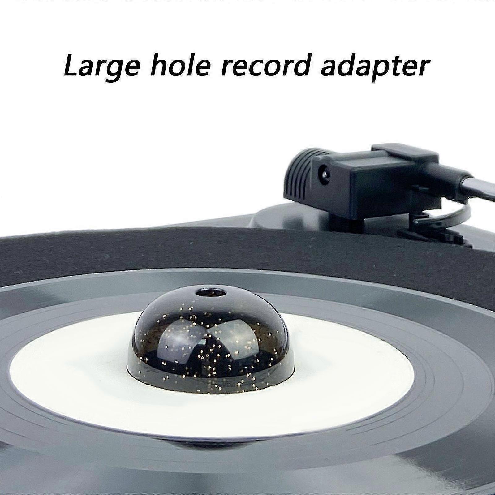 Vibrations Reducing LP45 Record Adapter Secure Locking Mechanism Vinyls Record DomeFor Turntable ABS Structures Blue