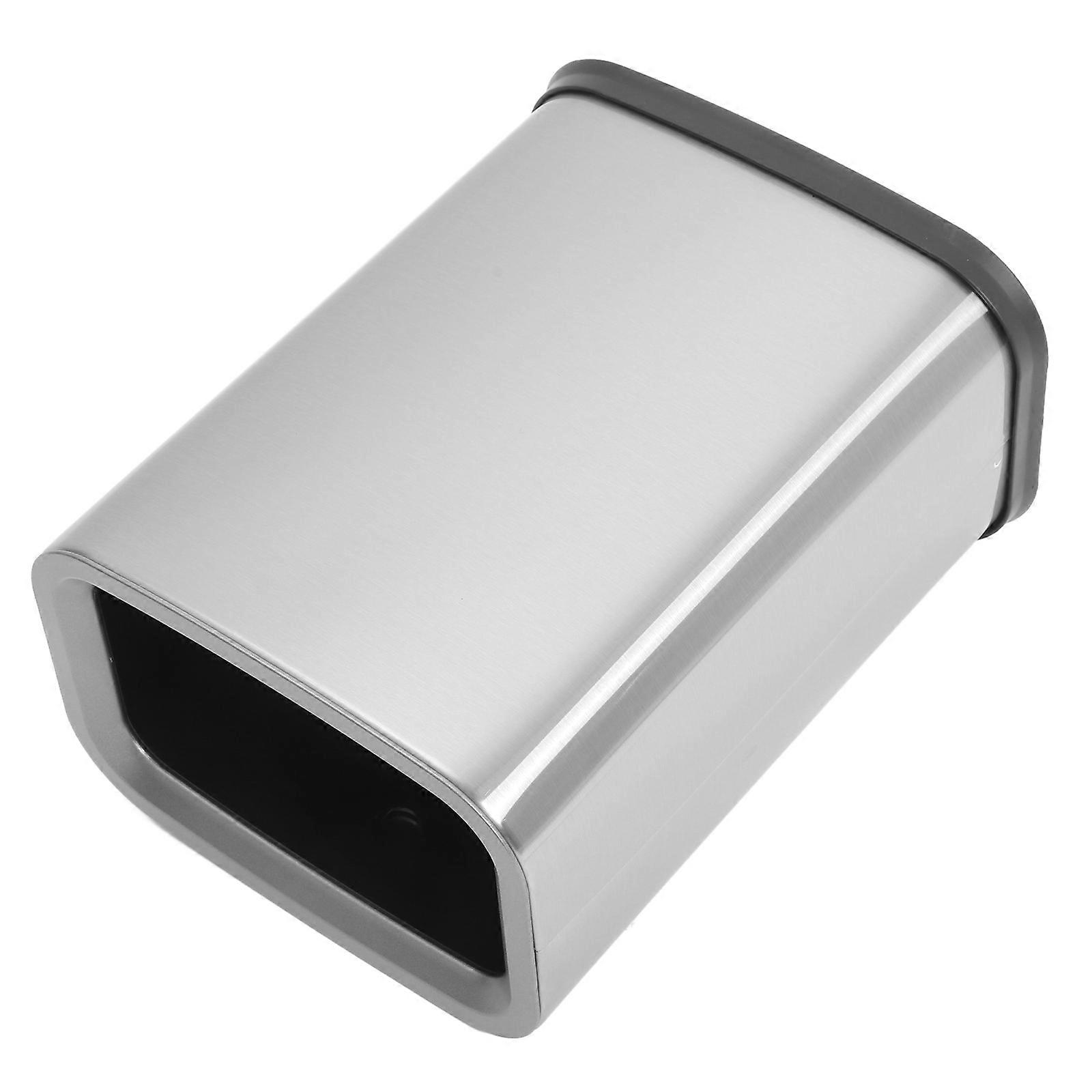 Waste Sorting Trashcan Modern Sleek Square Design 410 Stainless Steel PP Material Home Use 11.6×9.1×6.6in 1Pack