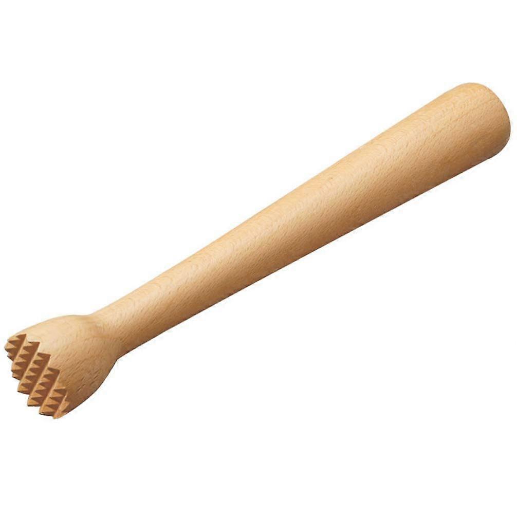 Cocktail Muddler Ergonomic Beech Wood Masher for Mojitos Fruit Drinks and Ice Crushing Bar Tool