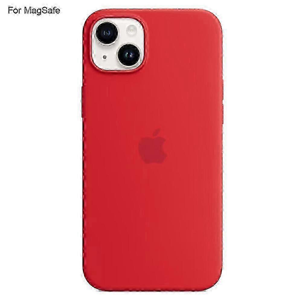 Compatible with iPhone 14 MagSafe Liquid Silicone Protective Case Induction Popover Design Wireless Charging Support