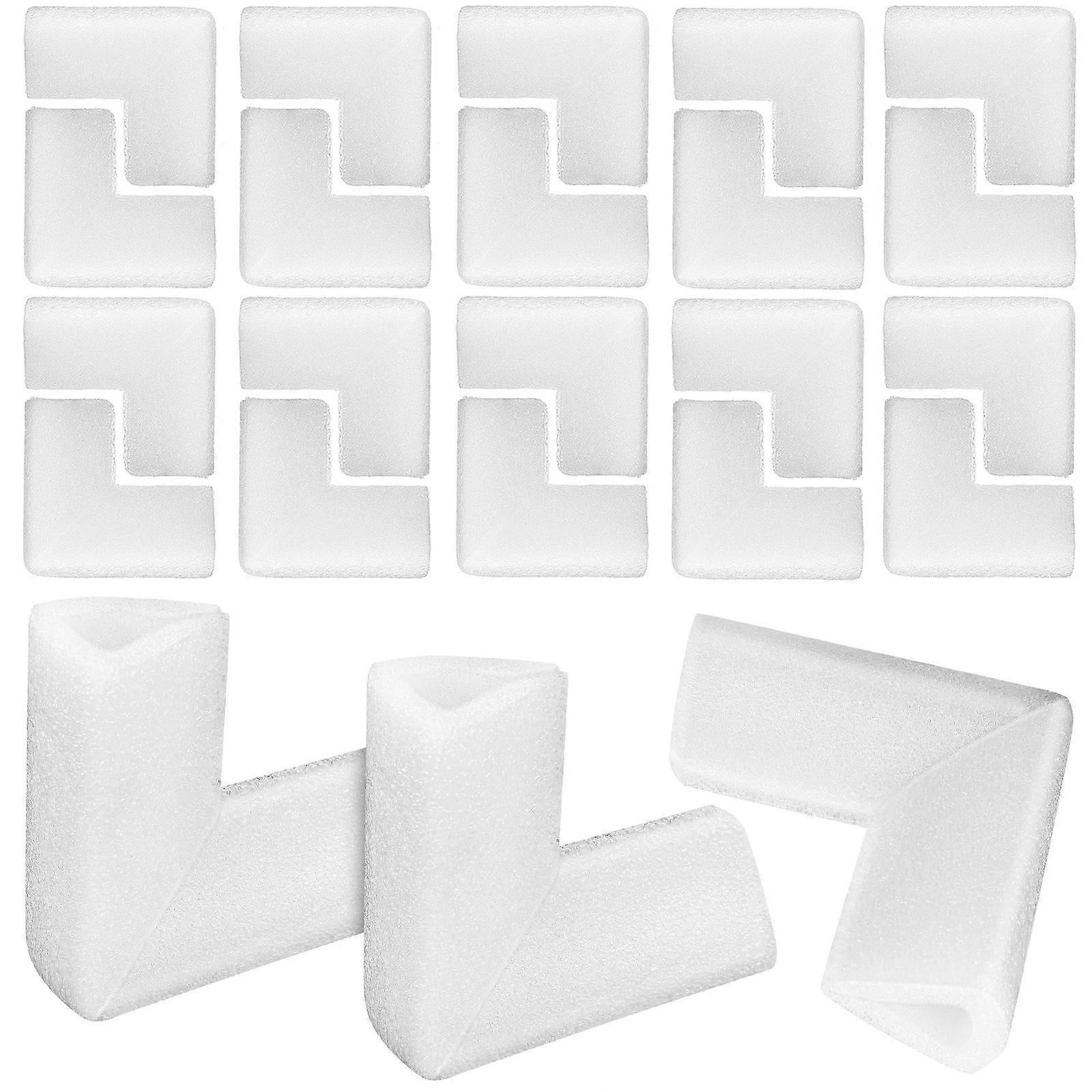 Edge Protector Package Corner Protectors for Packing 120Pcs White Foam