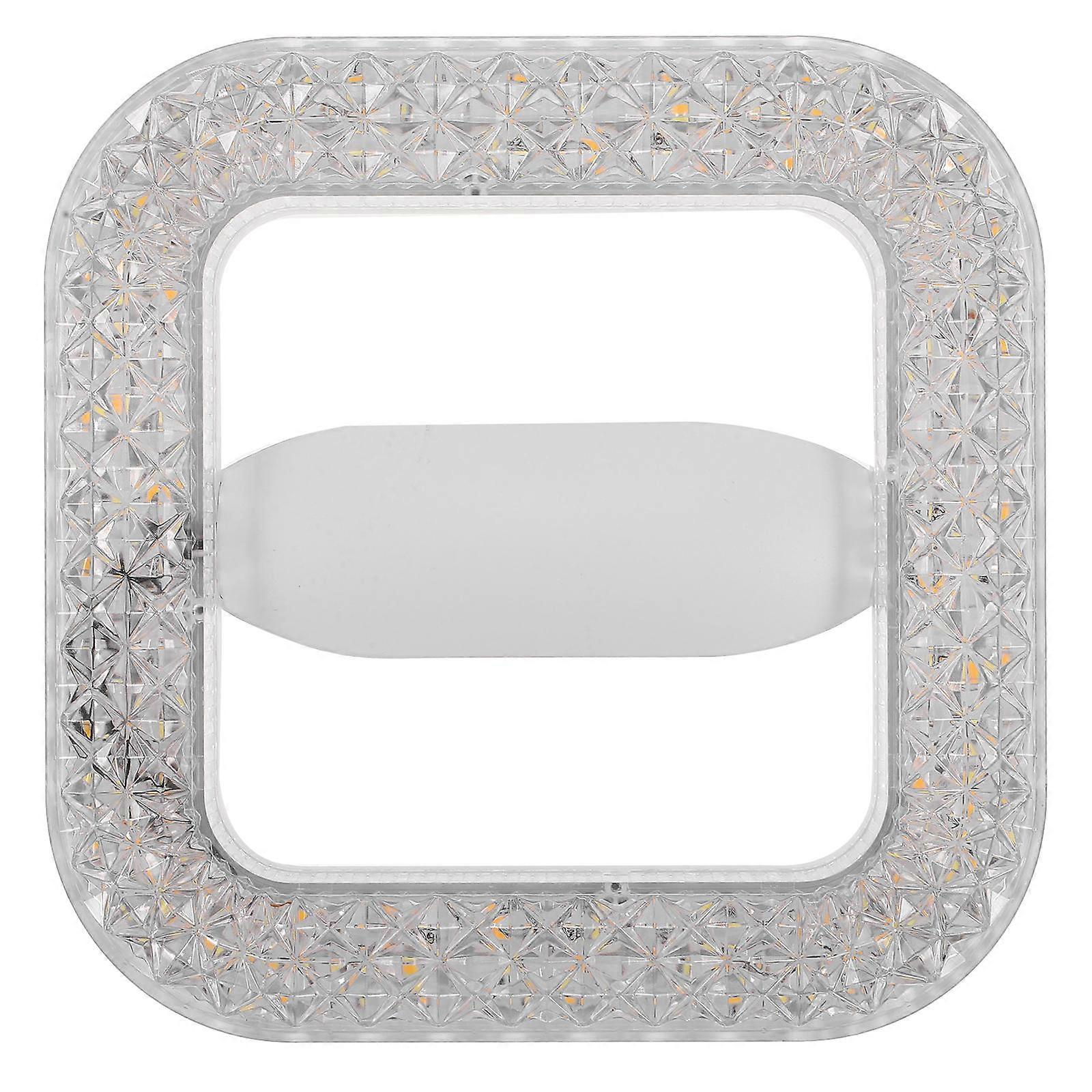 Modern Square Acrylic Flush Mount Light with 18W LED