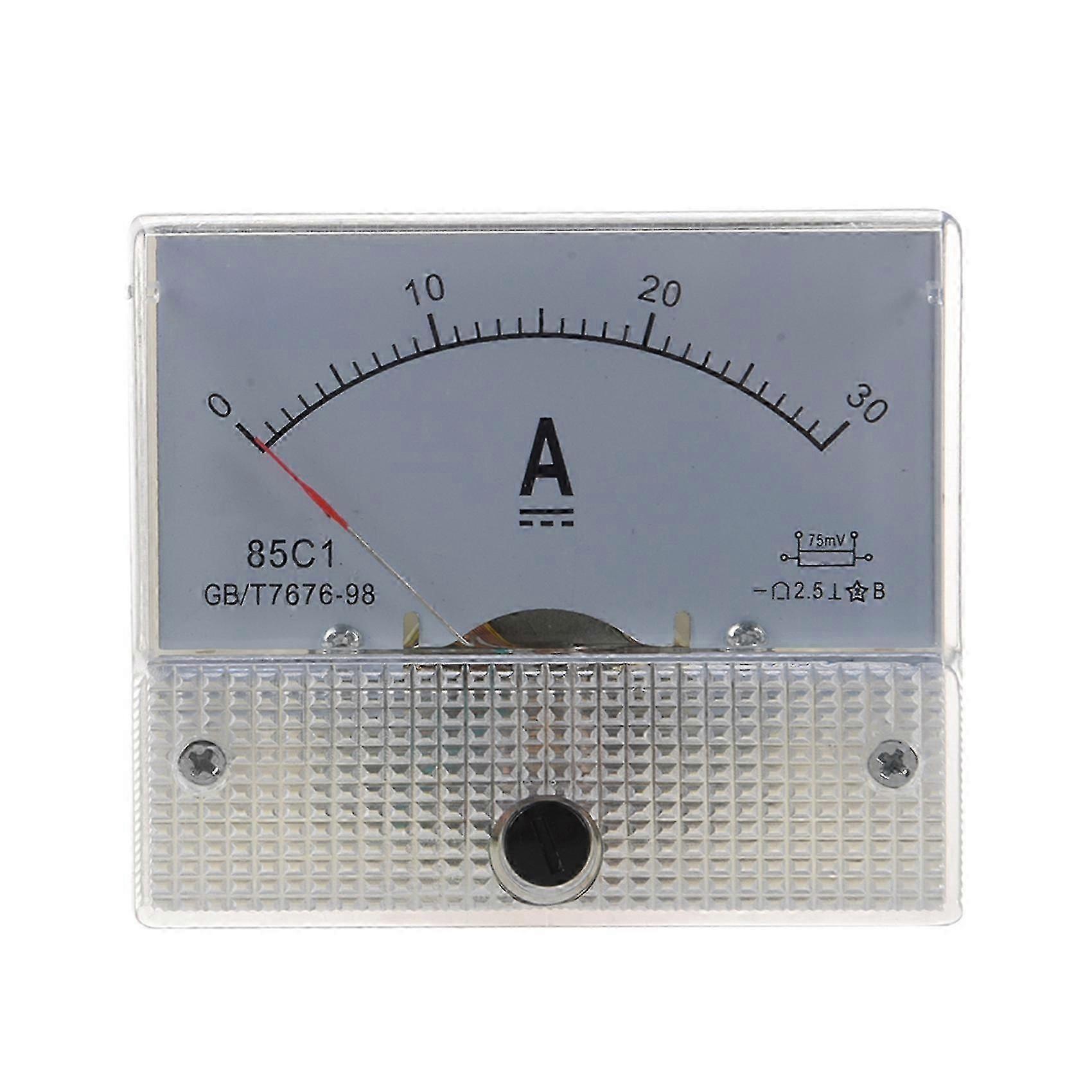 85C1 Analog Current Panel Meter DC 30A AMP Ammeter