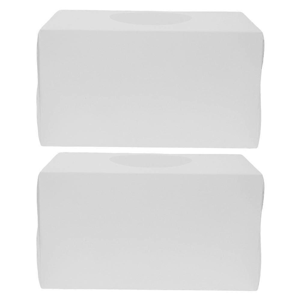 Donation Box Made of PP for Voting and Charity 2Pcs Transparent Set