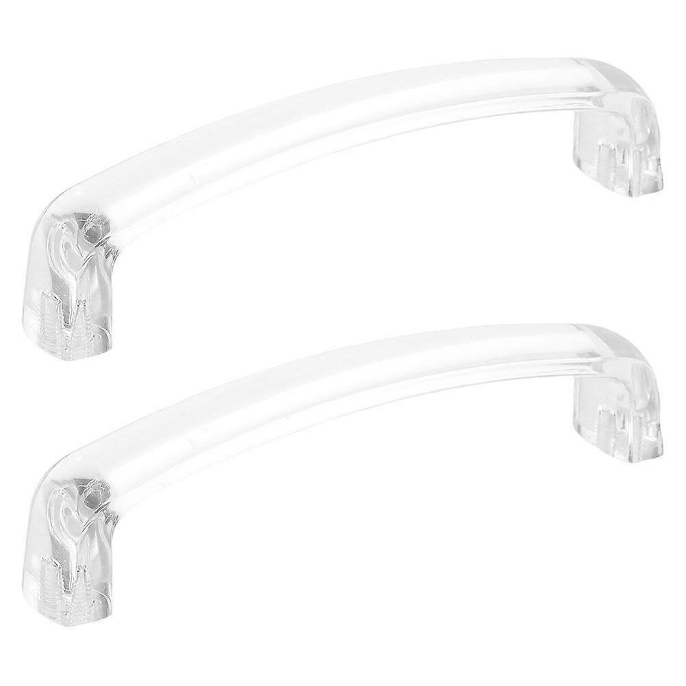 Modern Transparent Cabinet Pull Handles Acrylic for Kitchen 1Set
