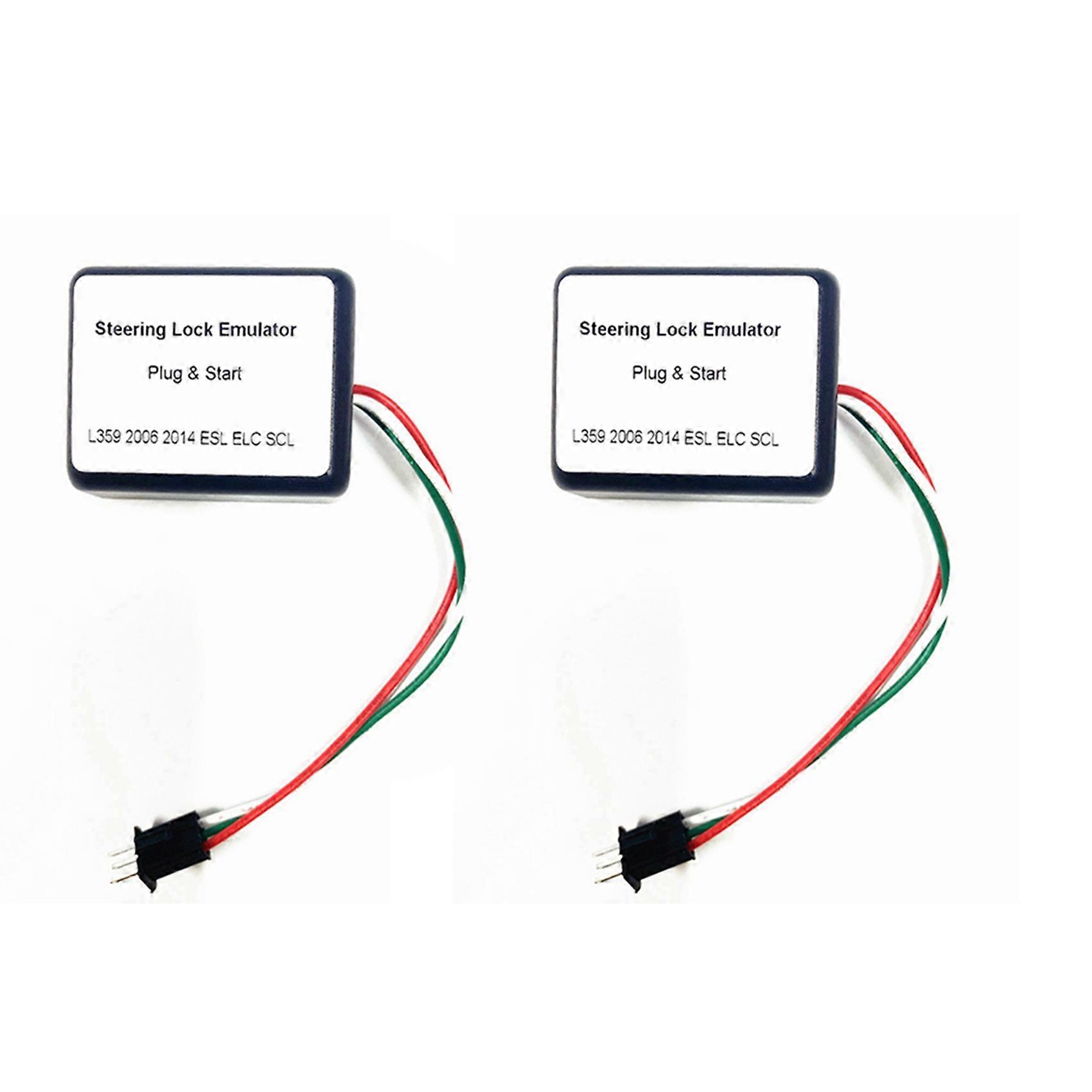 2X Plug &Start for Land Rover Freelander II Work L359 2006 2014 ESL ELC SCL Steering Lock Emulator No Need Adaptation