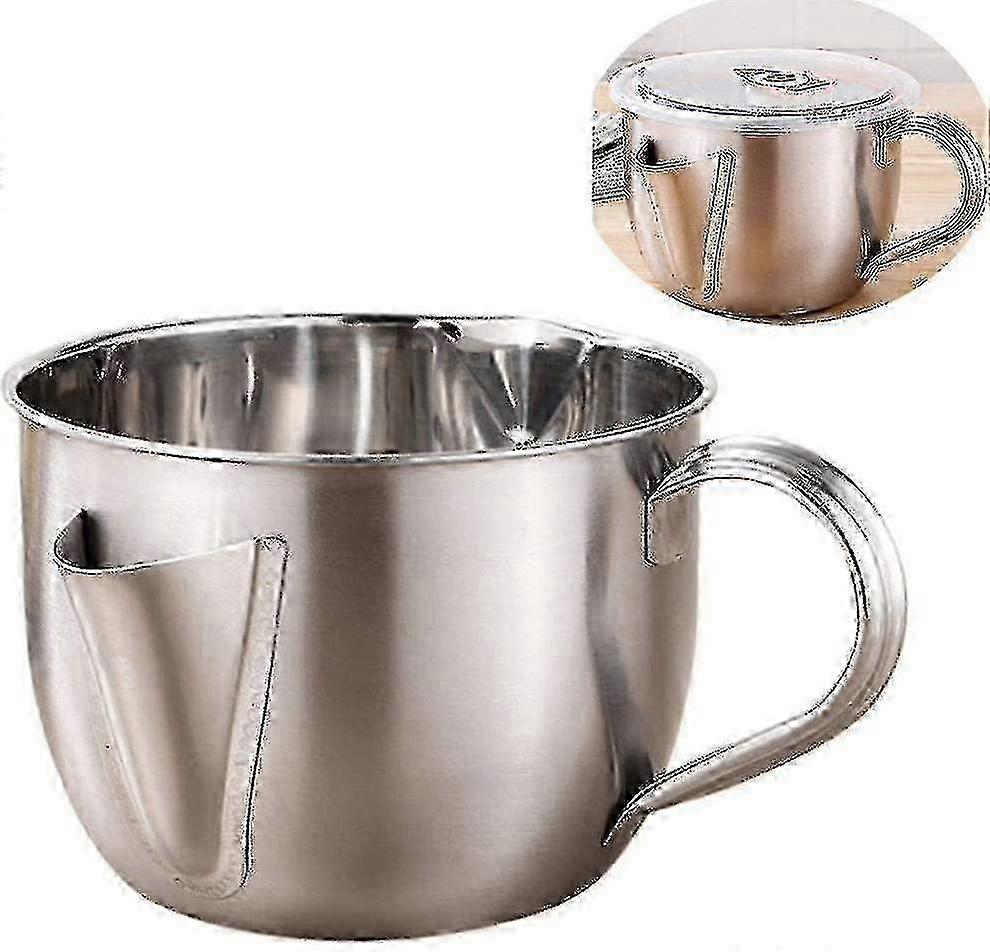 Fat Separator for Drippings with Clear Measurement Marks and Spout