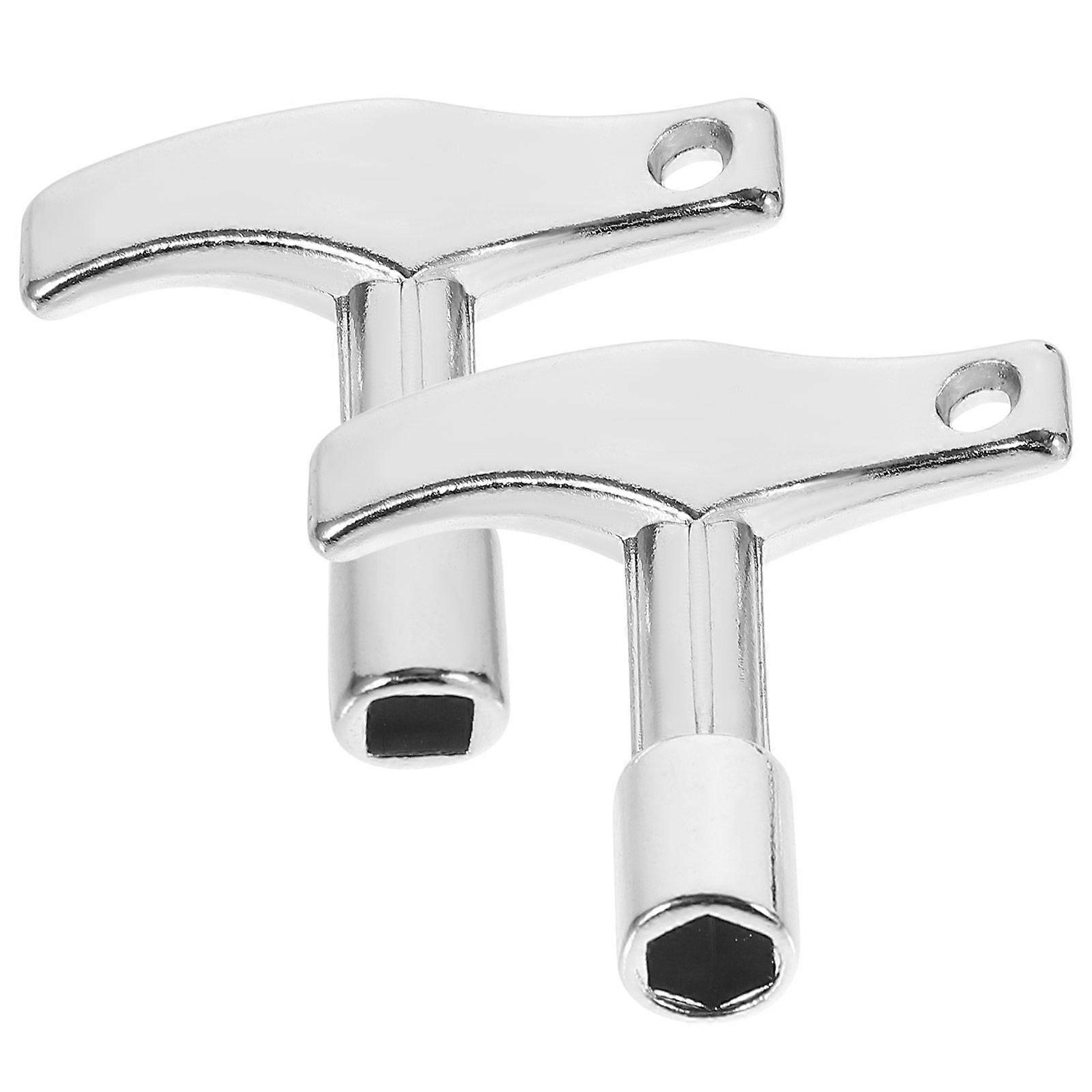 2pcs Drum Keys Zinc Alloy Tuning Keys Drum Professional Drum Keys Portable Drum Tools