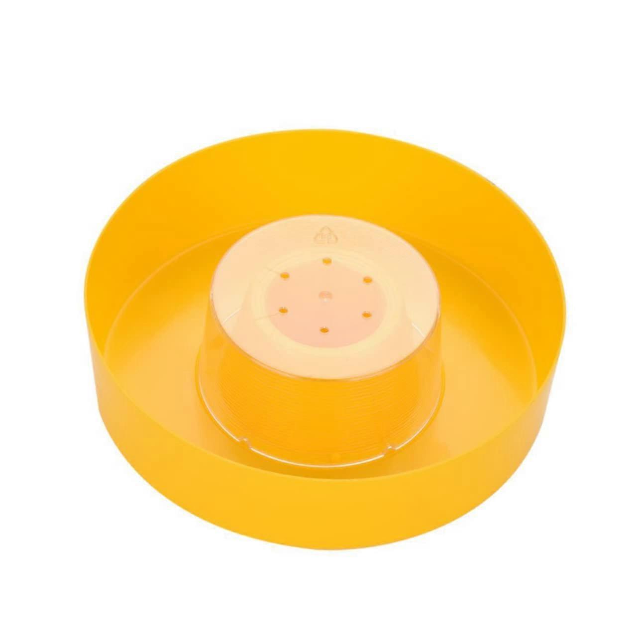 2pcs Plastic Bee Water Feeder for Beekeeping Supplies, Easy Clean Round Drinking Station