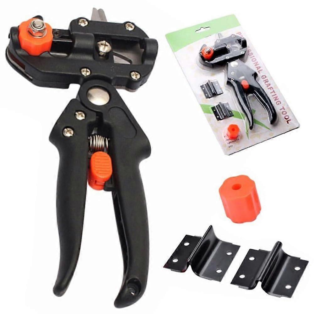 Professional 2in1 Grafting Tool Kit with Pruning Shears, Ergonomic Grip and Replaceable Blades