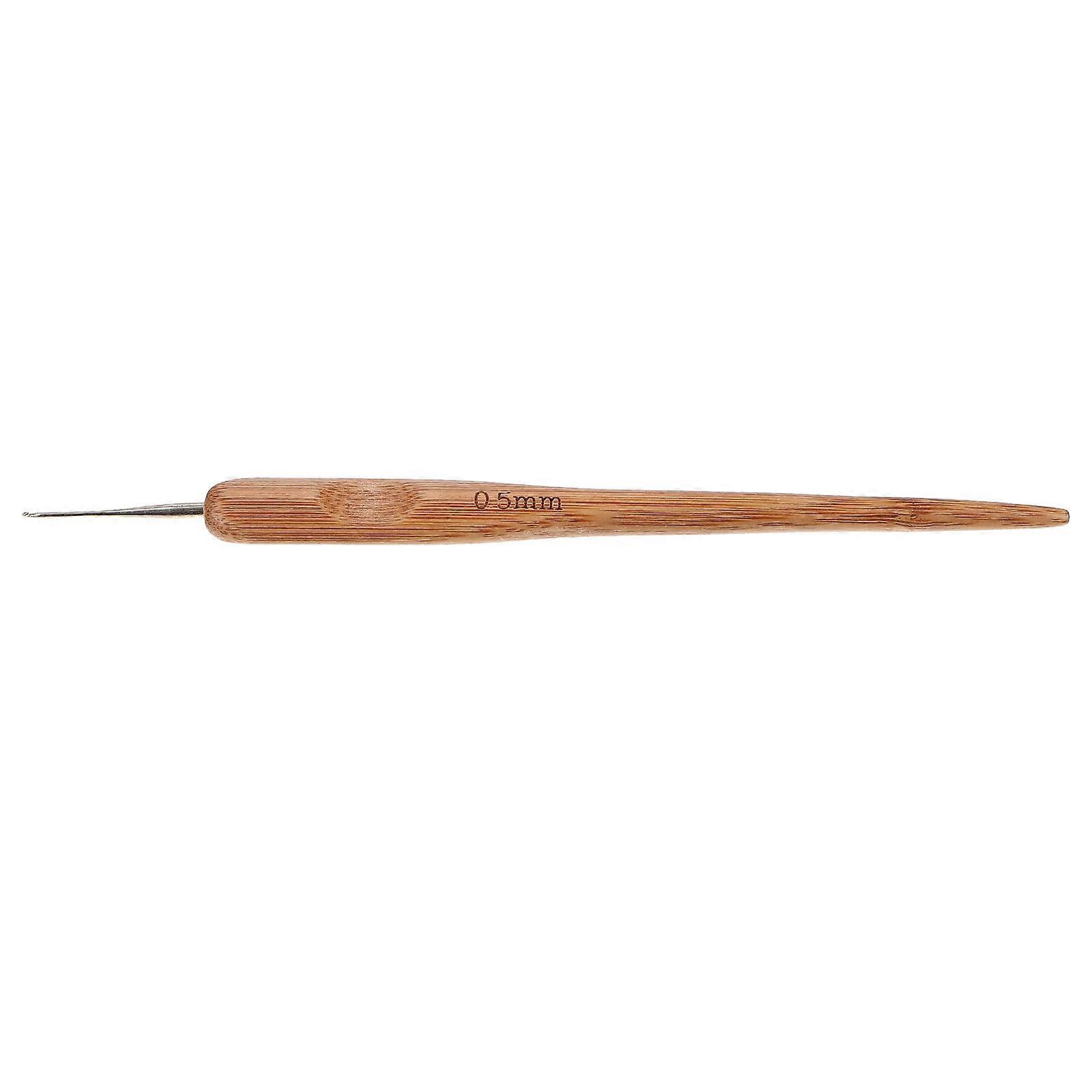 Wood Handle Dreadlocks Crochet Hook for Hair Locking Durable Tool