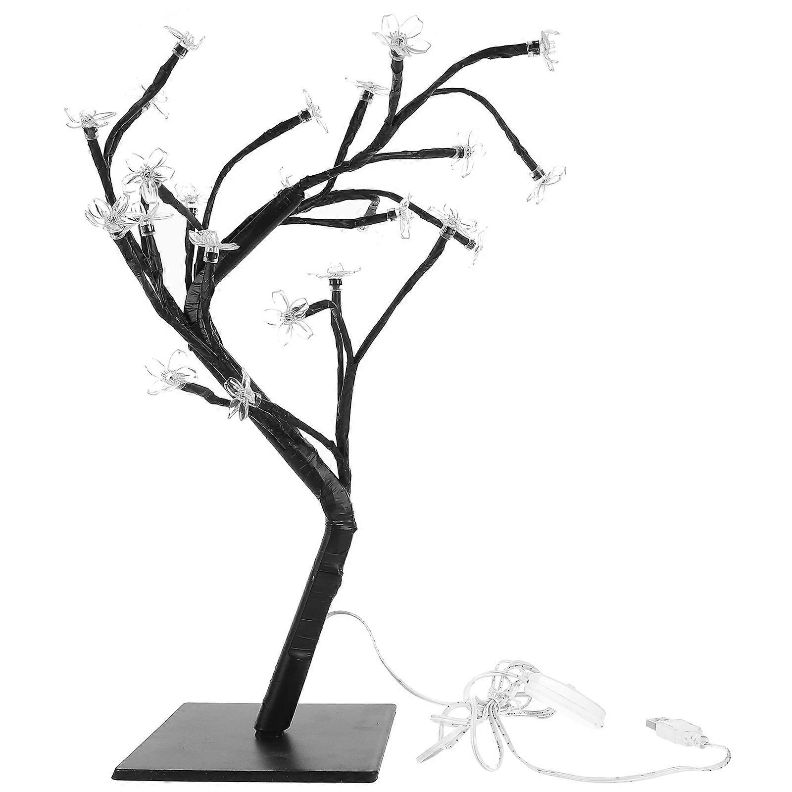 Fiber Optic Flower Tree Light Table Light 1Pcs for Bedroom Decoration