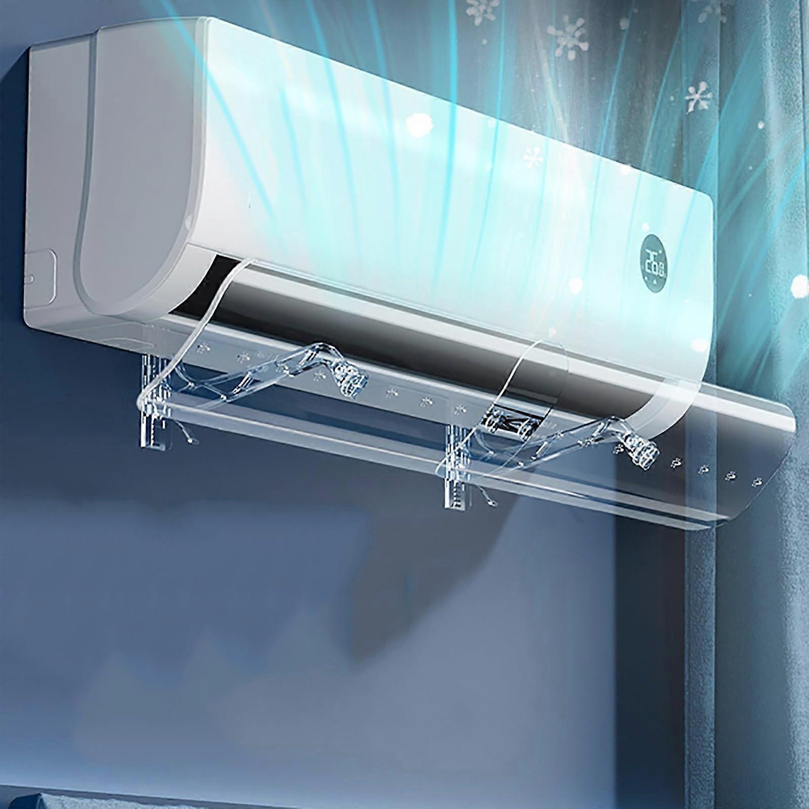 Air Conditioner Deflector Adjustable AC Vent Cover 270° Rotation Retractable Design Draft Blocker