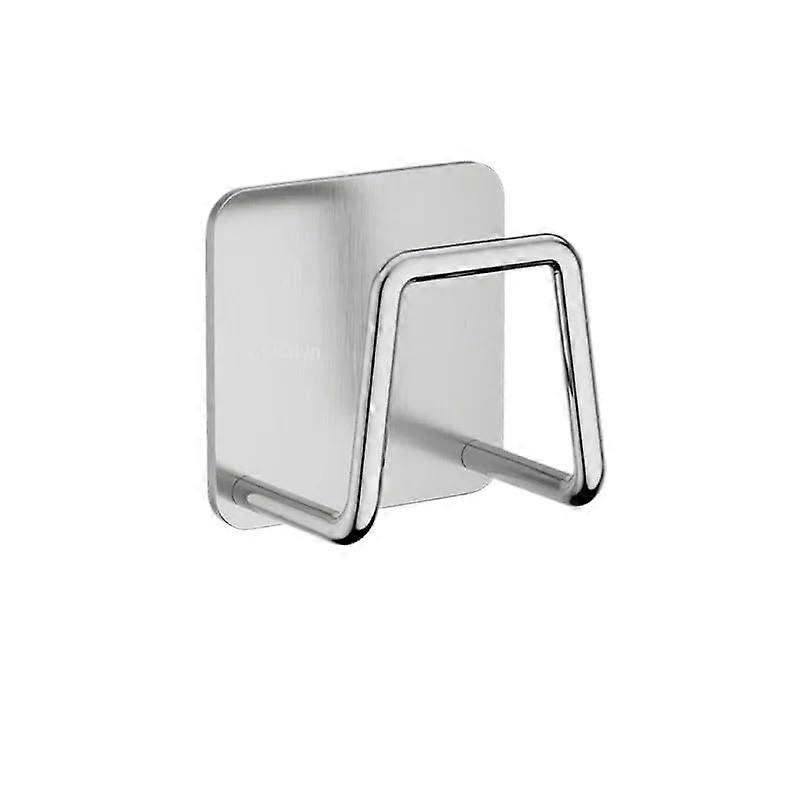 Kitchen Sink Organizer Stainless Steel Sponge Holder Self Adhesive Drainable Storage Rack