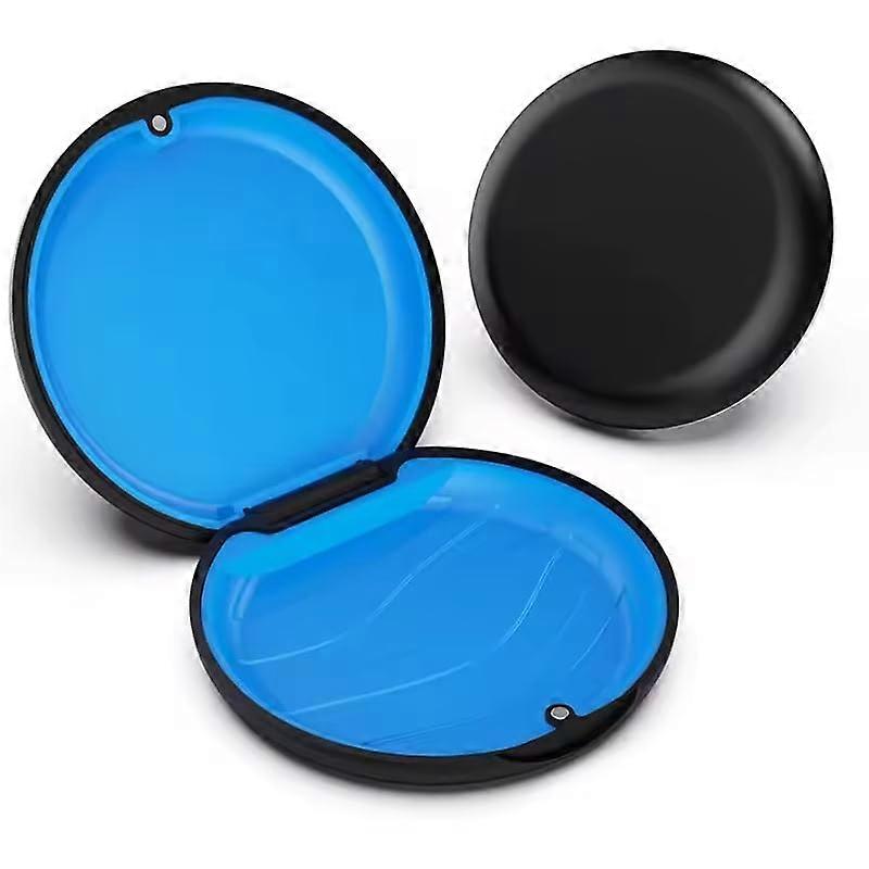 Orthodontic Retainer Case with Secure Magnetic Closure, Durable Compact Travel Storage Box