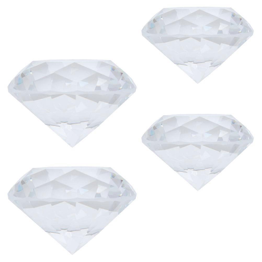 Glittering Diamond Crystal Decorative Model for Display 4Pcs