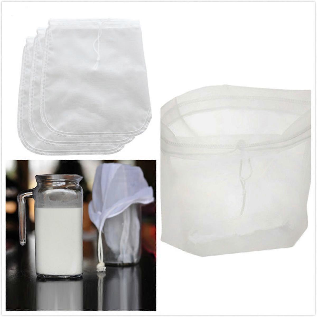 Nut Milk Strainer Filtering Bag Nylon Fine Mesh for Home Use