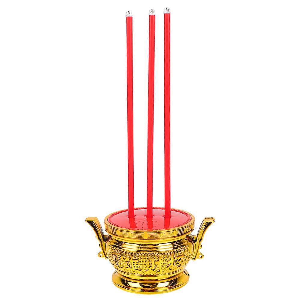 LED Censer Electronic Buddha Incense Burner for Decor 2Pcs