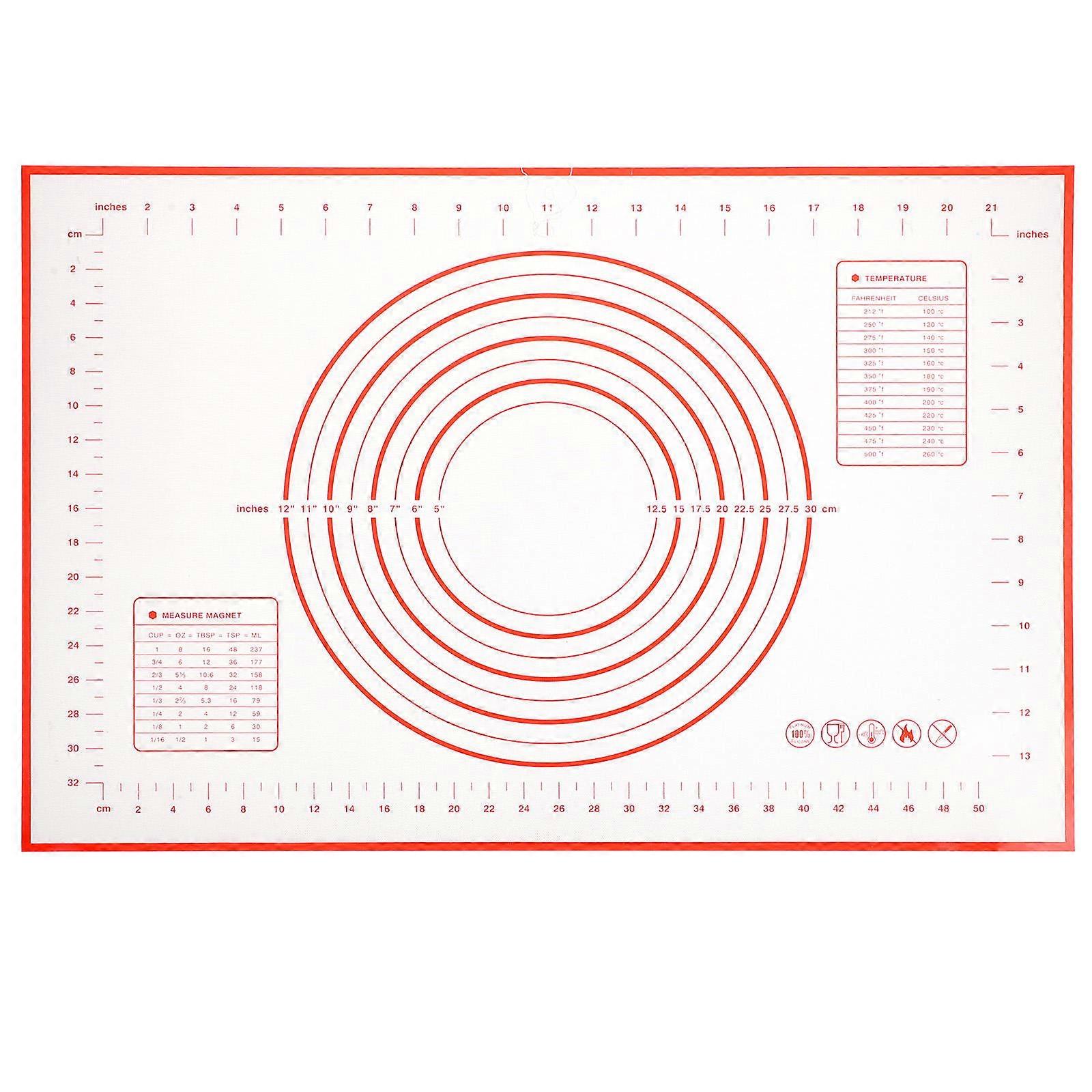 Kitchen Counter Mat Silicone Rolling Dough Pad for Baking 1 Piece