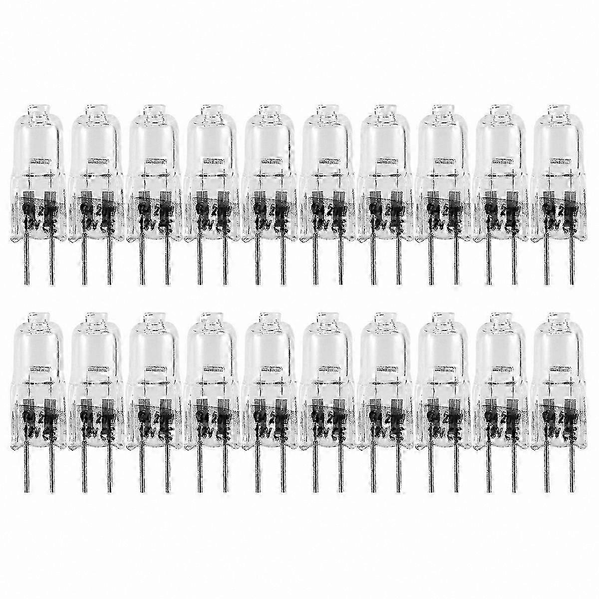 20-Pack G4 Halogen Bulbs, 20W 12V Lighting Solution for Home and Office Use